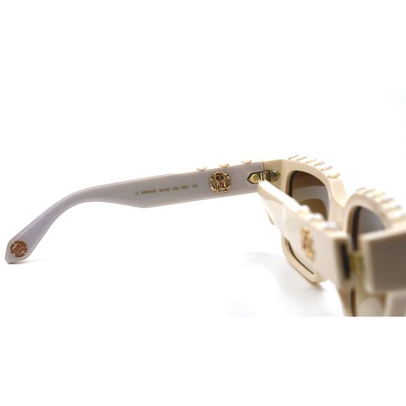 ROBERTO CAVALLI SRC040S IVORY BROWN AUTHENTIC SUNGLASSES - Picture 12 of 16